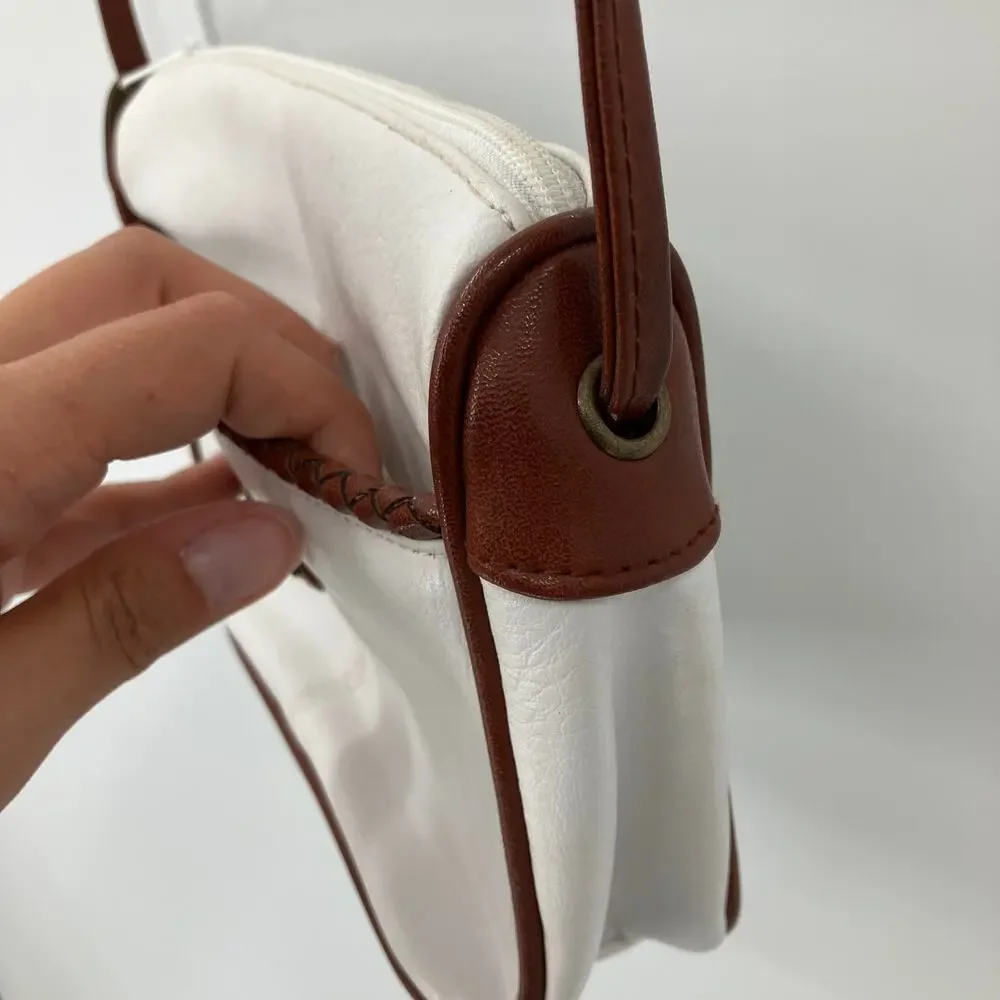 Vintage white brown
